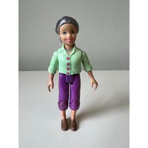 Loving Family Grandmother Grandma Nana Figure Dollhouse Doll 5.5”  Mattel